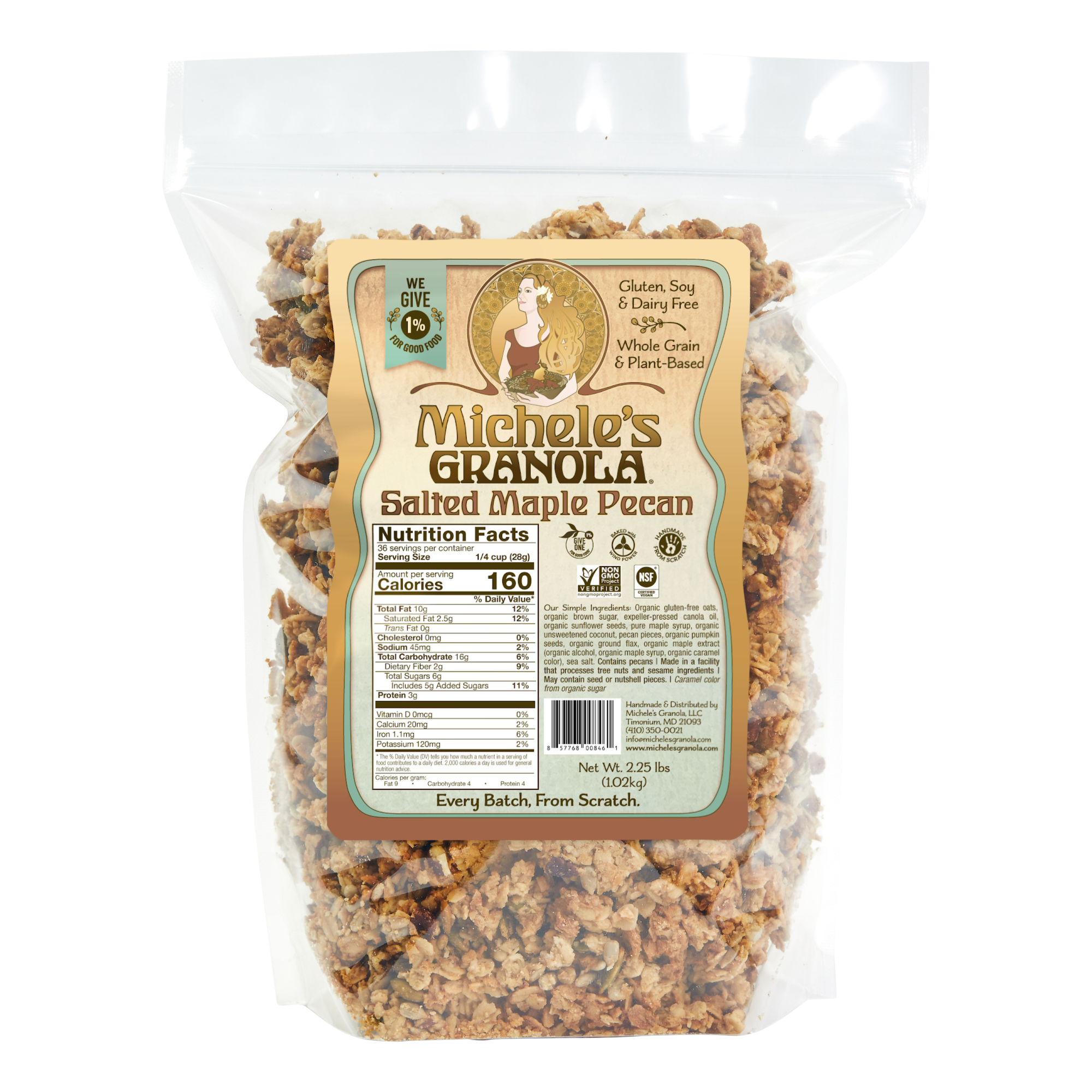 Salted Maple Pecan Granola